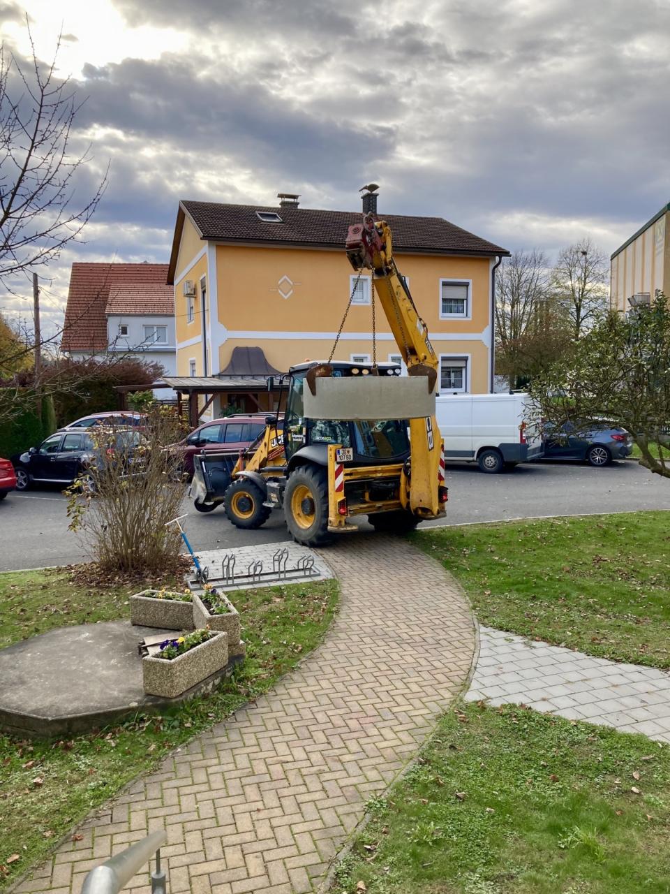 Betonring Lieferung für Stiegenbereich Nov. 2023