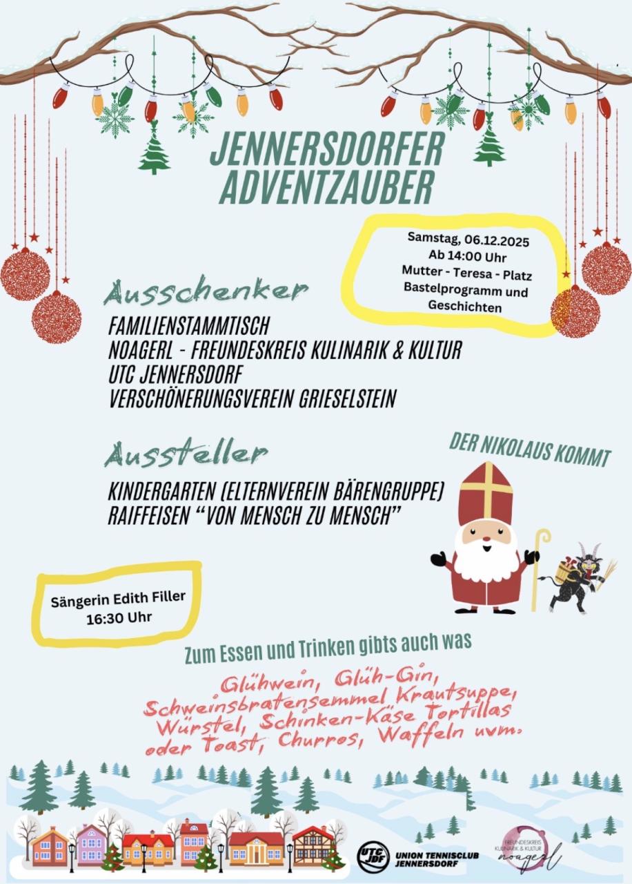 Adventzauber Plakat für den 6. Dezember 2025