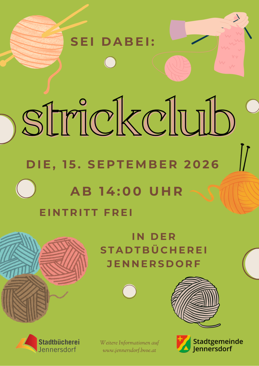 Strickclub Plakat 15 09 2026