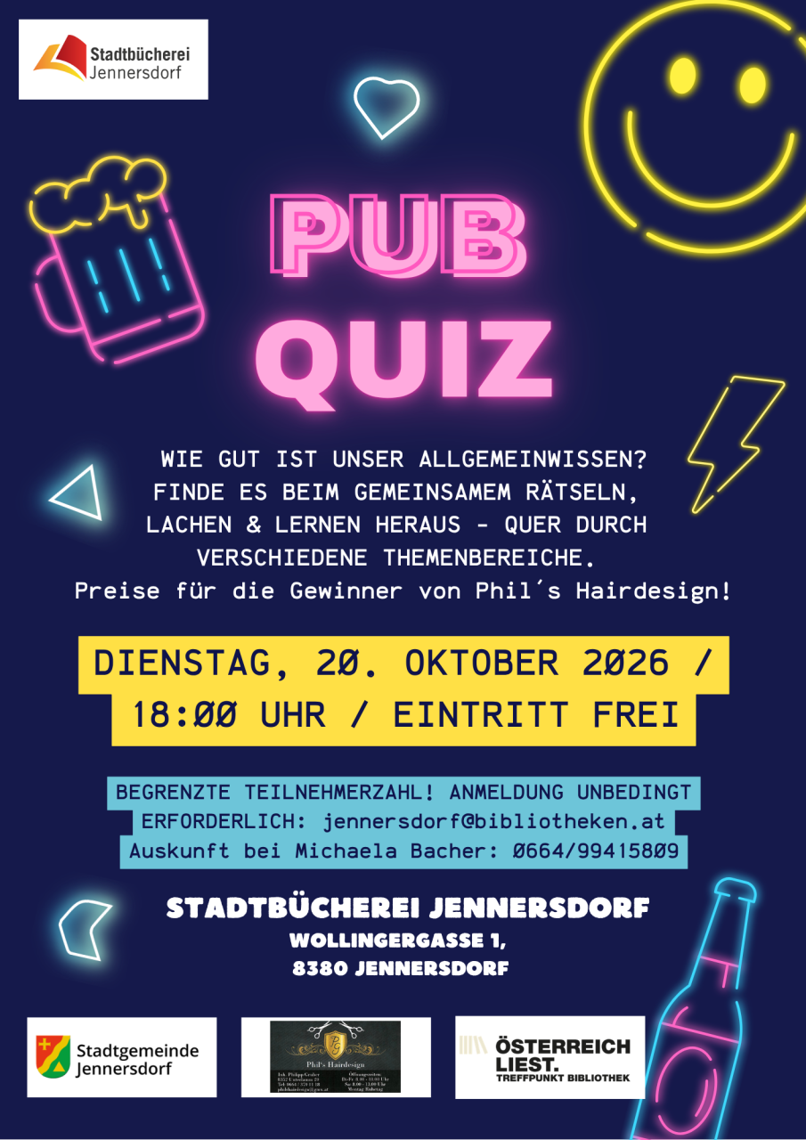 Pub-Quiz Plakat 20 10 2026