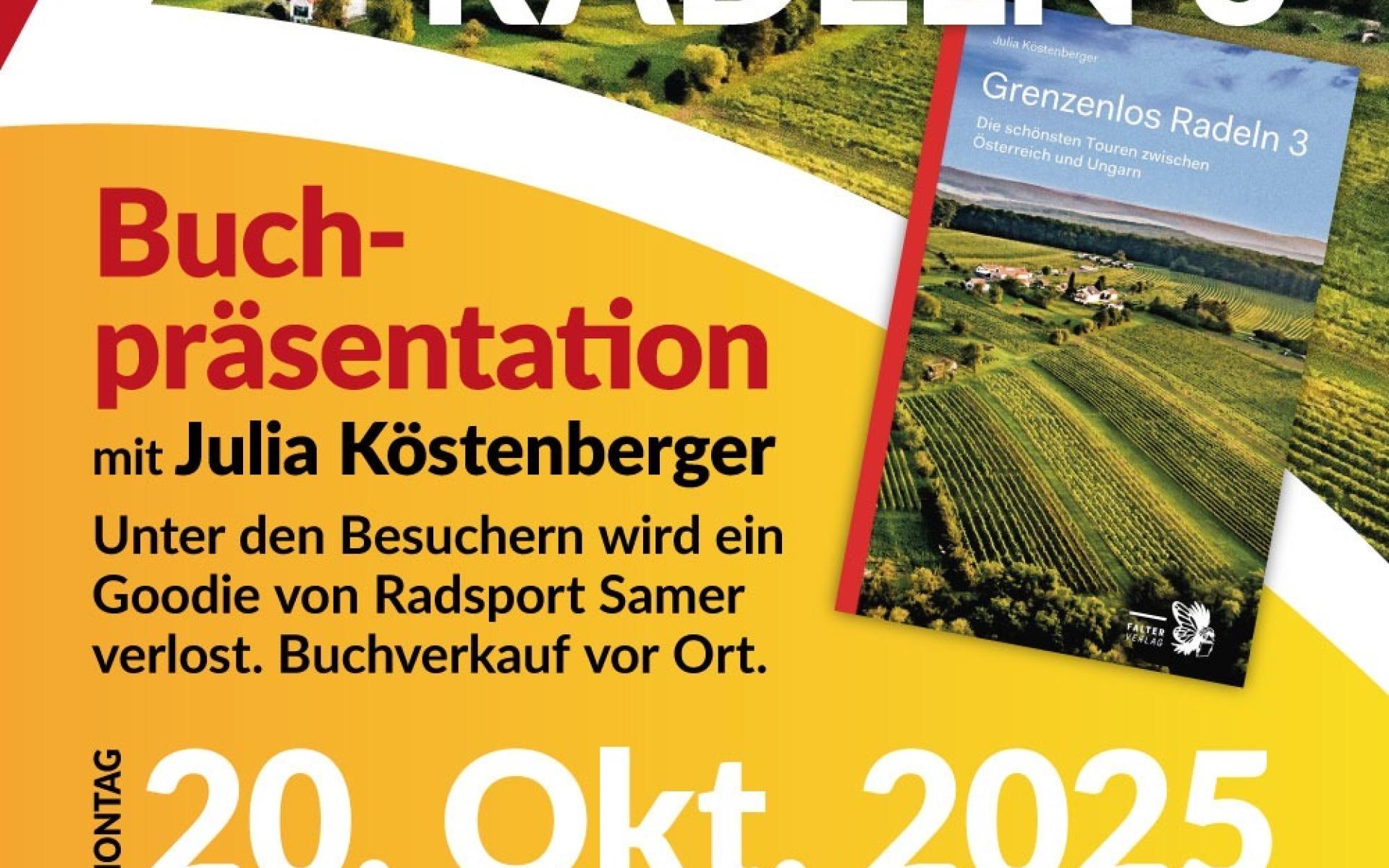 Plakat Österreich liest! Grenzenlos Radeln 3 20 10 205