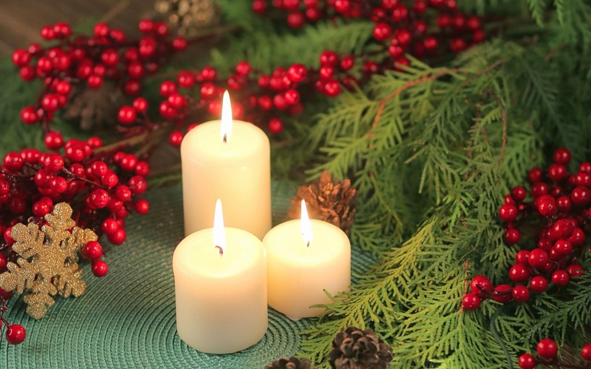 Weihnachten Kerze Bild