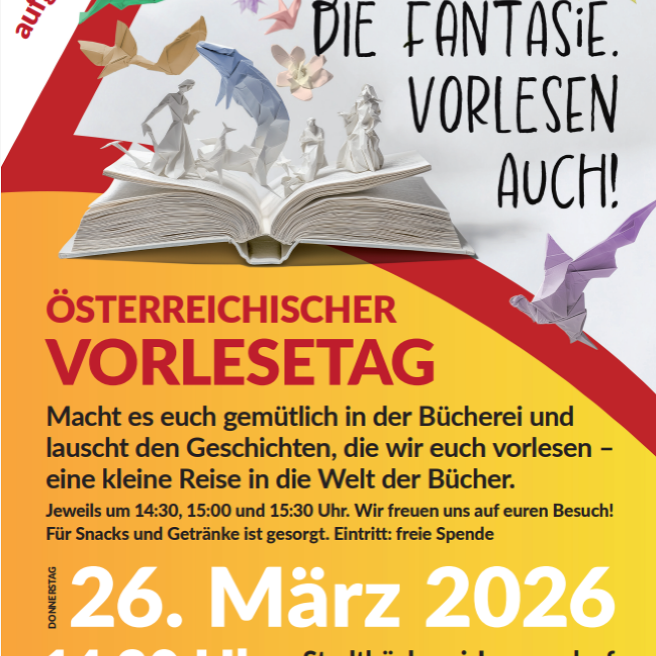 Österreichischer Vorlesetag für 26 März 2026